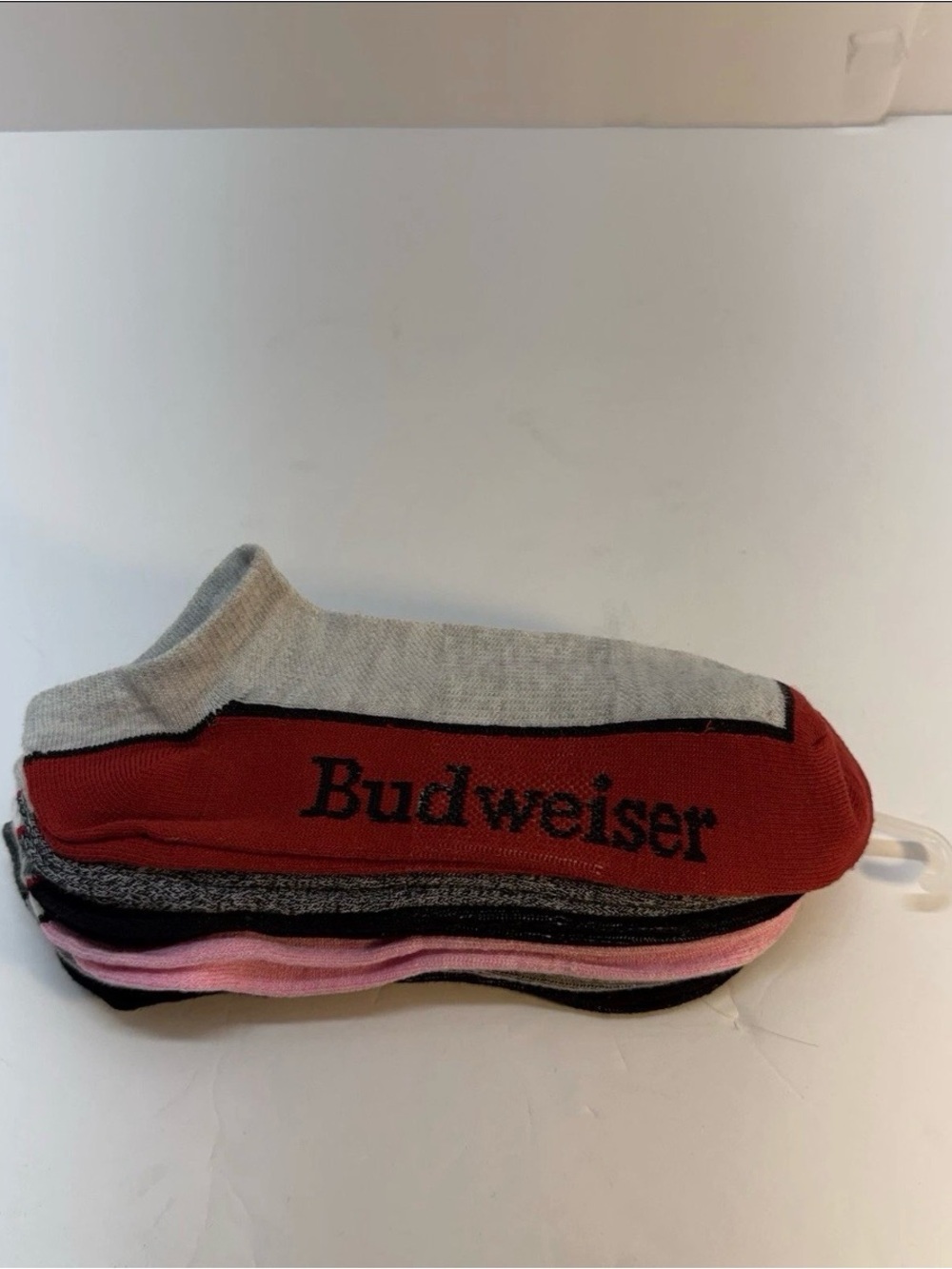 women’s budweiser socks 6 pairs multiple colors